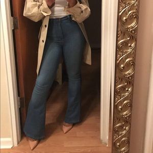 Medium Wash Flare Denim